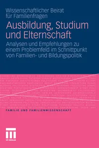 Ausbildung, Studium und Elternschaft_cover