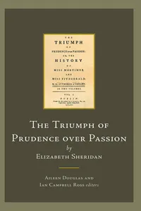 The Triumph of Prudence over Passion by Elizabeth Sheridan_cover
