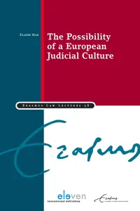 The Possibility of a European Judicial Culture_cover