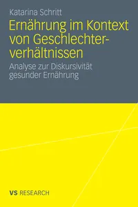 Ernährung im Kontext von Geschlechterverhältnissen_cover