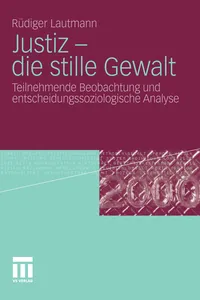 Justiz - die stille Gewalt_cover