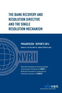 The Bank Recovery and Resolution Directive and the Single Resolution Mechanism_cover