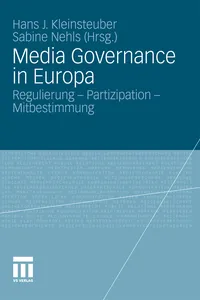 Media Governance in Europa_cover