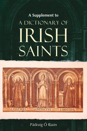 A Supplement to A Dictionary of Irish Saints