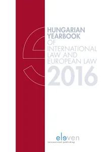 Hungarian Yearbook of International Law and European Law 2016_cover