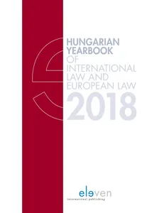 Hungarian Yearbook of International and European Law 2018_cover