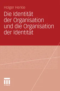 Die Identität der Organisation und die Organisation der Identität_cover