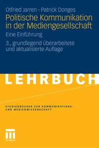Politische Kommunikation in der Mediengesellschaft_cover