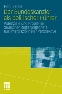 Der Bundeskanzler als politischer Führer_cover