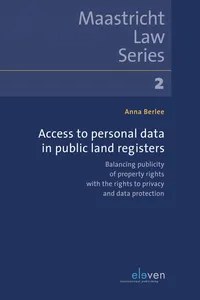 Access to Personal Data in Public Land Registers_cover