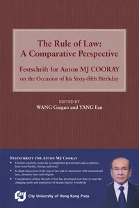 The Rule of Law: A Comparative Perspective_cover