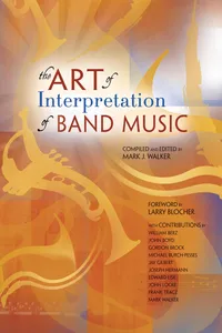 The Art of Interpretation of Band Music_cover
