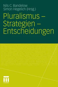 Pluralismus - Strategien - Entscheidungen_cover