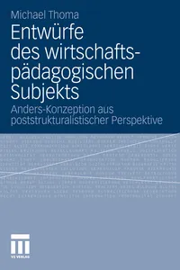 Entwürfe des wirtschaftspädagogischen Subjekts_cover