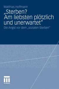 „Sterben? Am liebsten plötzlich und unerwartet.“_cover