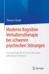 Moderne Kognitive Verhaltenstherapie bei schweren psychischen Störungen_cover