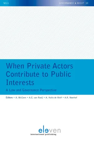 When Private Actors Contribute to Public Interests