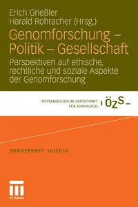 Genomforschung - Politik - Gesellschaft_cover