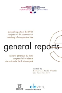 General Reports of the XVIIth Congress of the International Academy of Comparative Law_cover
