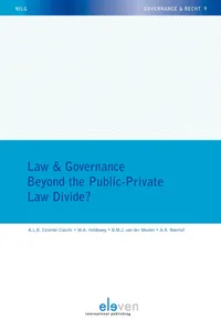Law & Governance - Beyond the Public-Private Law Divide?_cover