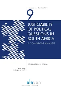 Justiciability of Political Questions in South Africa_cover