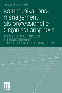 Kommunikationsmanagement als professionelle Organisationspraxis_cover