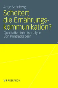 Scheitert die Ernährungskommunikation?_cover