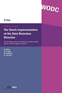 The Dutch Implementation of the Data Retention Directive_cover