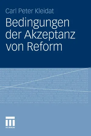 Bedingungen der Akzeptanz von Reform