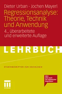 Regressionsanalyse: Theorie, Technik und Anwendung_cover