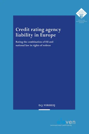Credit rating agency liability in Europe