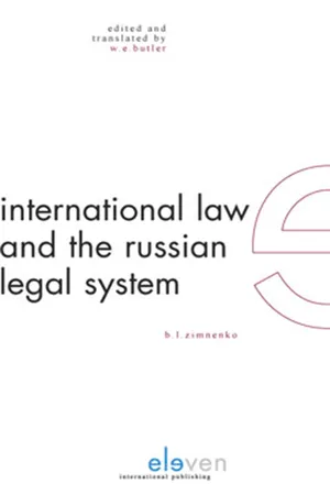 International Law and the Russian Legal System