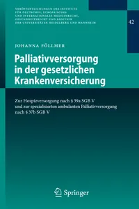 Palliativversorgung in der gesetzlichen Krankenversicherung_cover