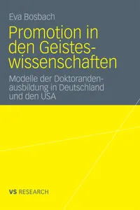 Promotion in den Geisteswissenschaften_cover