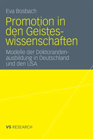 Promotion in den Geisteswissenschaften