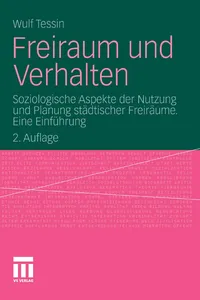 Freiraum und Verhalten_cover