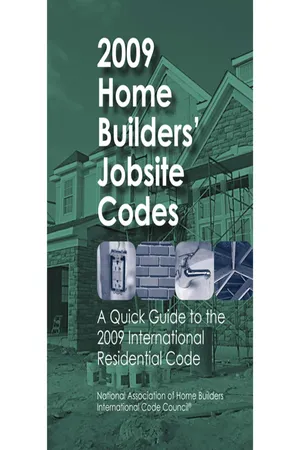 2009 Home Builders' Jobsite Codes