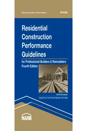Residential Construction Performance Guidelines