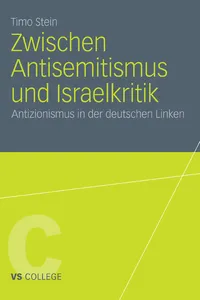 Zwischen Antisemitismus und Israelkritik_cover