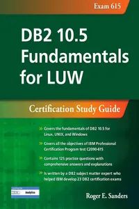 DB2 10.5 Fundamentals for LUW: Certification Study Guide_cover