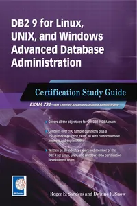 DB2 9 for Linux, UNIX, and Windows Advanced Database Administration Certification_cover