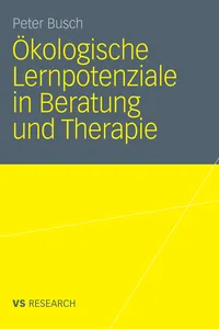 Ökologische Lernpotenziale in Beratung und Therapie_cover