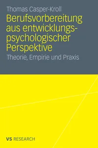 Berufsvorbereitung aus entwicklungspsychologischer Perspektive_cover