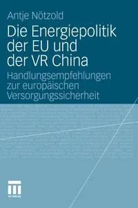 Die Energiepolitik der EU und der VR China_cover