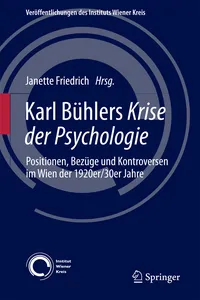Karl Bühlers Krise der Psychologie_cover