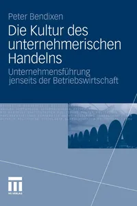 Die Kultur des unternehmerischen Handelns_cover