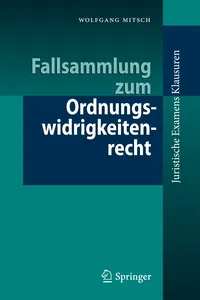 Fallsammlung zum Ordnungswidrigkeitenrecht_cover