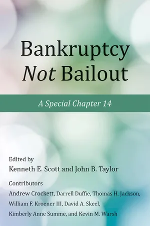 Bankruptcy Not Bailout