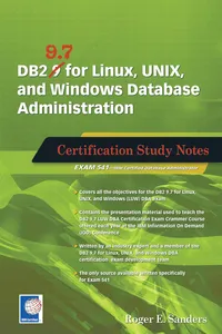 DB2 9.7 for Linux, UNIX, and Windows Database Administration_cover