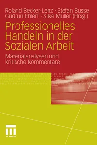 Professionelles Handeln in der Sozialen Arbeit_cover